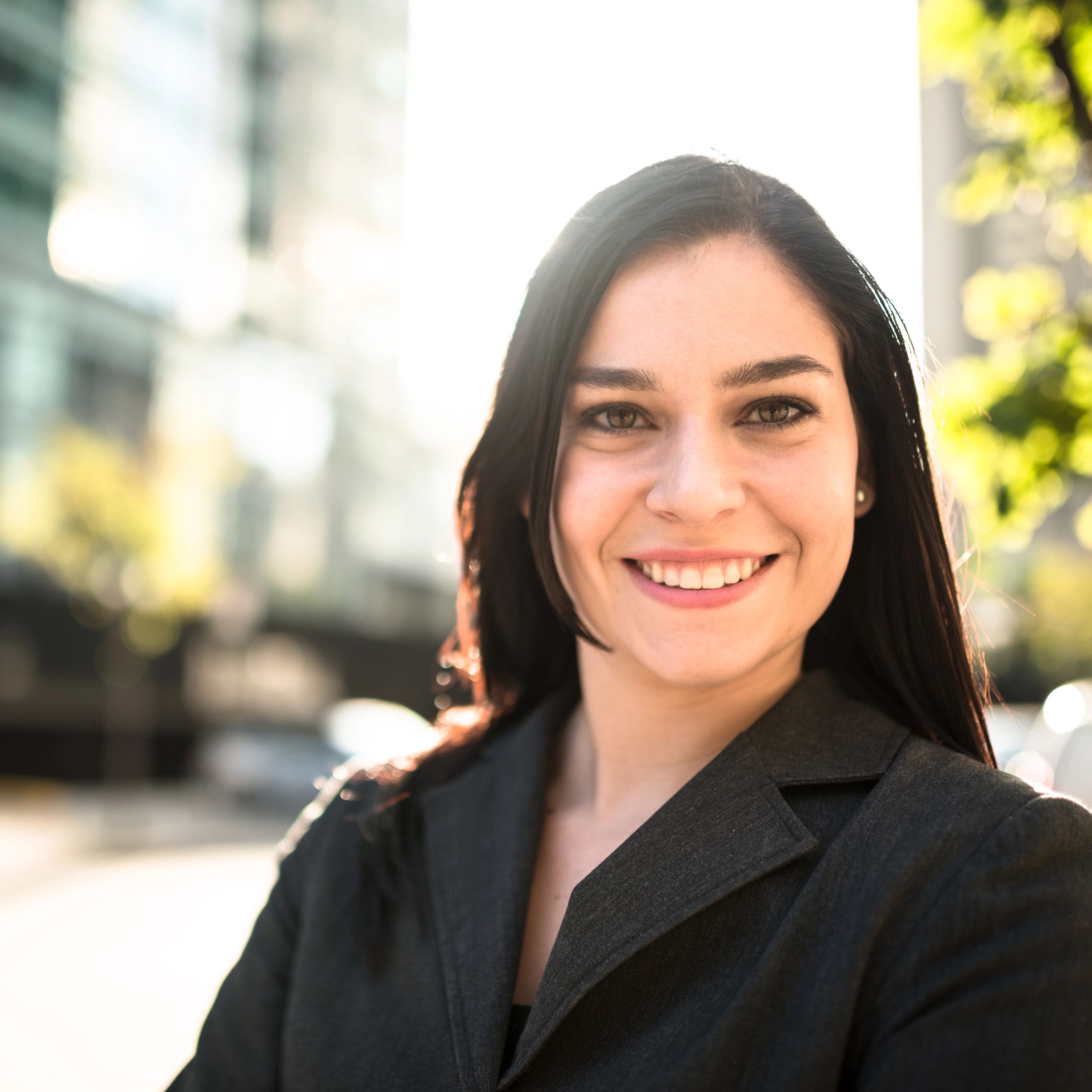 Retrato de profesional sonriente